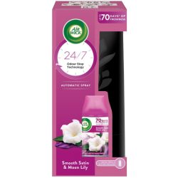   Air Wick Freshmatic Bársonyos Szatén és Éji Liliom automata légfrissítő készülék és utántöltő 250 ml