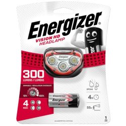 Energizer Vision HD Led fejlámpa 300 Lumen 3db AAA elemmel