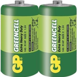 GP Greencell R14 C féltartós baby elem fóliás 2db-os
