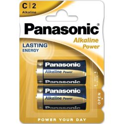 Panasonic Alkaline Power LR14 C Baby elem BL2