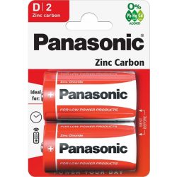 Panasonic Red Zinc Féltartós D Góliát elem BL2